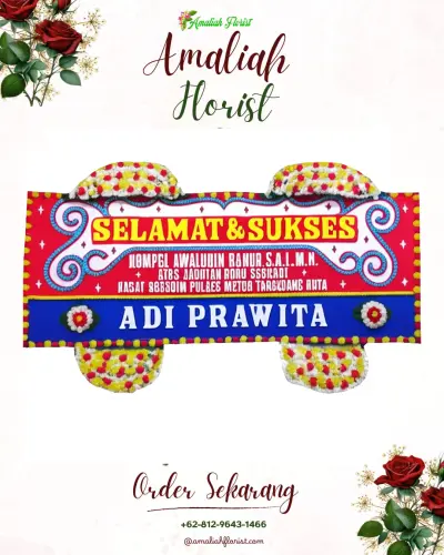 Karangan Bunga Ucapan Selamat di Biring Romang